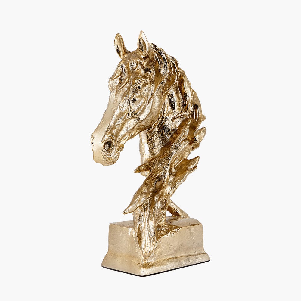 Shiny Gold Horse Head Ornament.