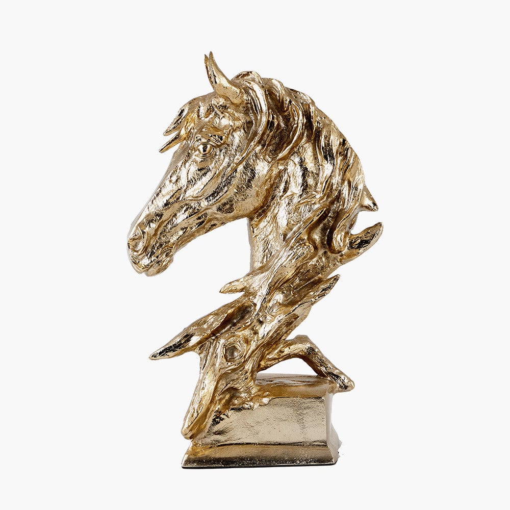 Shiny Gold Horse Head Ornament.