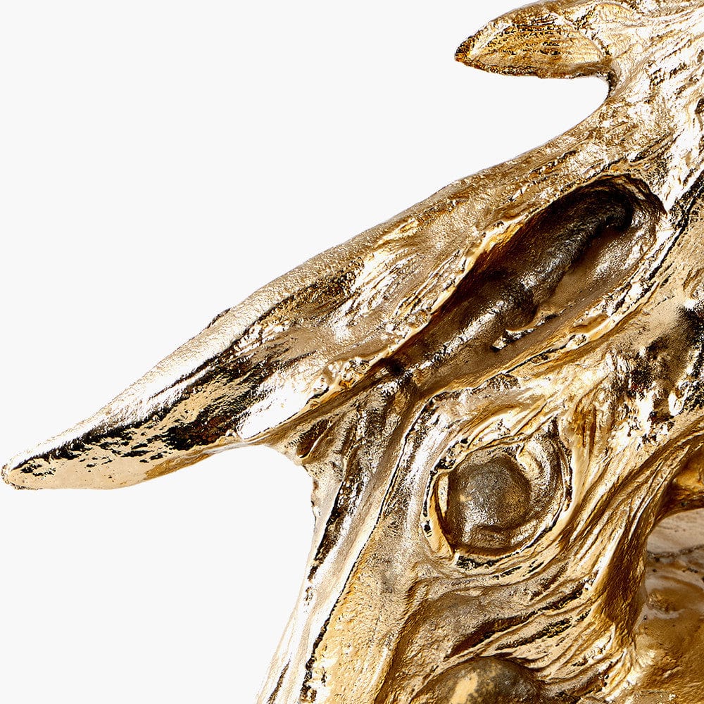 Shiny Gold Horse Head Ornament.