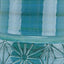 Sidra Aquamarine Stoneware Etch Detail Vase.