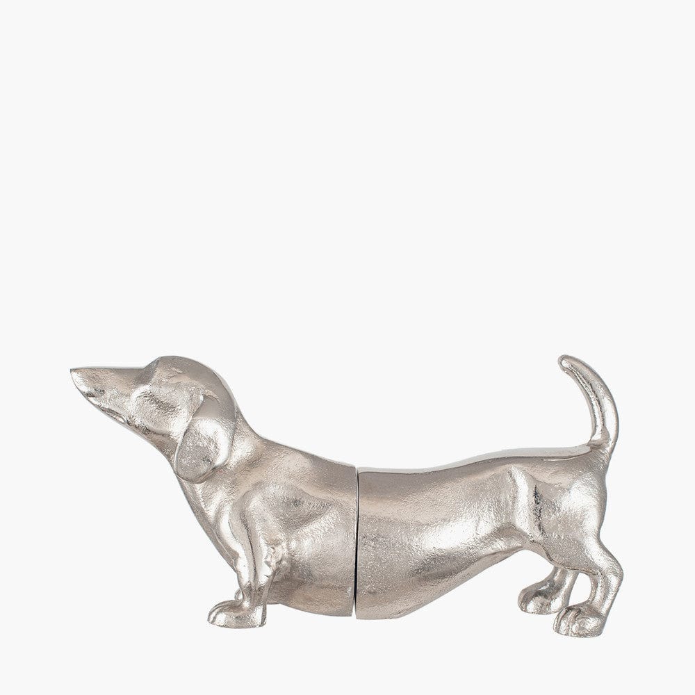 Pacific Lifestyle Accessories Silver Metal Sausage Dog Book Ends House of Isabella UK