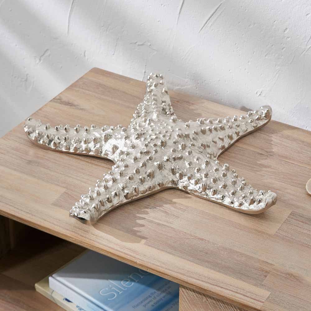 Pacific Lifestyle Accessories Silver Metal Starfish Ornament House of Isabella UK