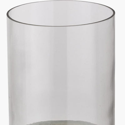 Pacific Lifestyle Accessories Stone Grey Metal and Clear Glass Hurricane House of Isabella UK