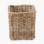 Tobs Grey Kubu Rattan Square Storage Basket.