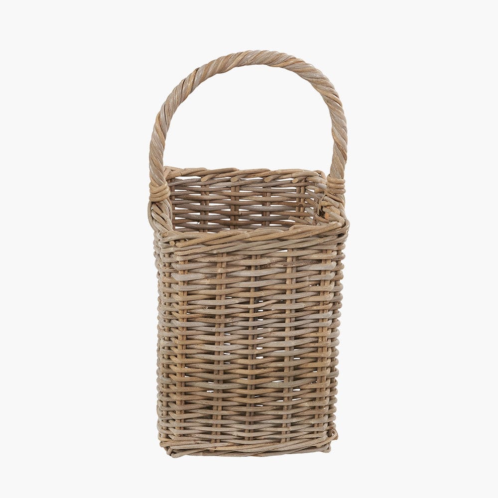Tobs Grey Kubu Rattan Stair Basket Large.