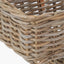 Tobs Grey Kubu Rattan Stair Basket Large.