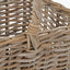Tobs Grey Kubu Rattan Stair Basket Large.