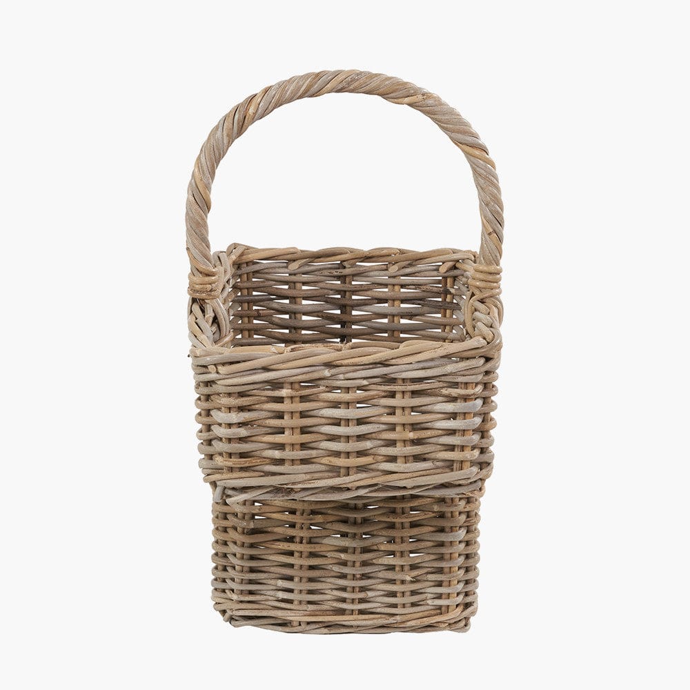 Tobs Grey Kubu Rattan Stair Basket Large.