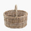 Pacific Lifestyle Accessories Tobs Grey Kubu Rattan Straight Sided Shopping Basket House of Isabella UK