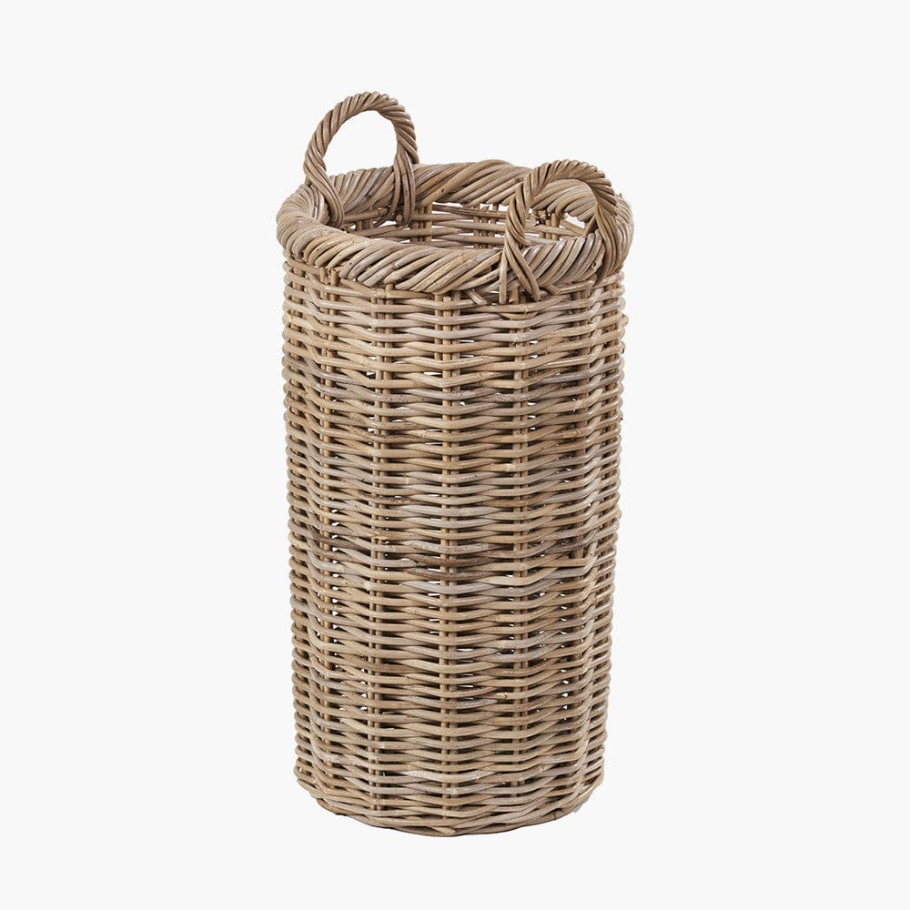Tobs Grey Kubu Rattan Umbrella Basket.