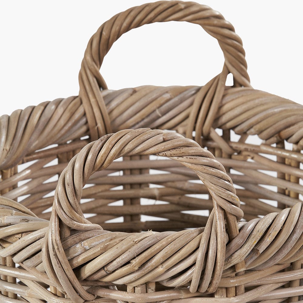 Tobs Grey Kubu Rattan Umbrella Basket.