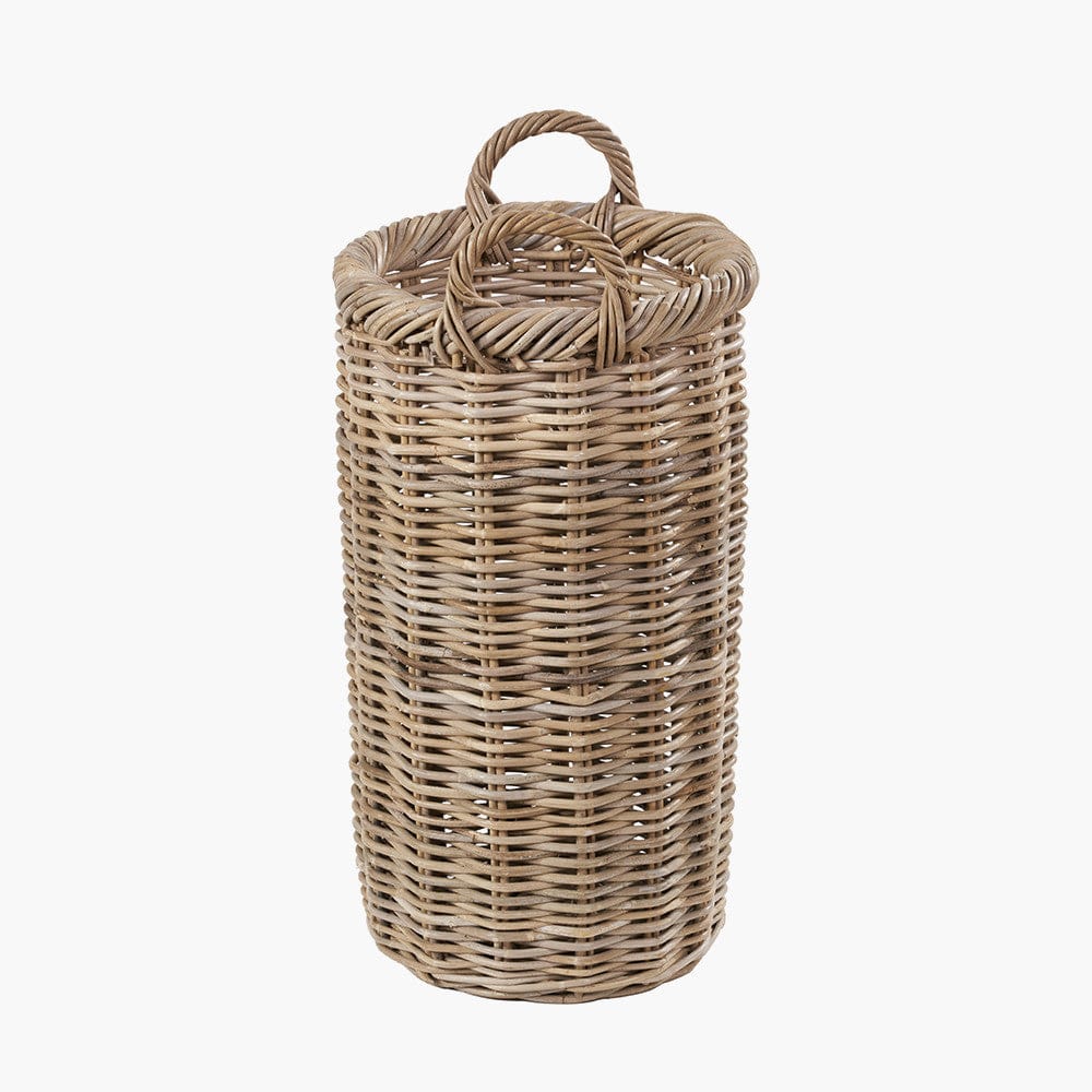 Tobs Grey Kubu Rattan Umbrella Basket.