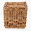 Tobs S/2 Chunky Natural Rattan Square Storage Baskets with Lid.