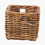 Tobs S/2 Chunky Natural Rattan Square Storage Baskets with Lid.