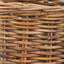 Tobs S/2 Chunky Natural Rattan Square Storage Baskets with Lid.