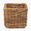 Tobs S/2 Chunky Natural Rattan Square Storage Baskets with Lid.