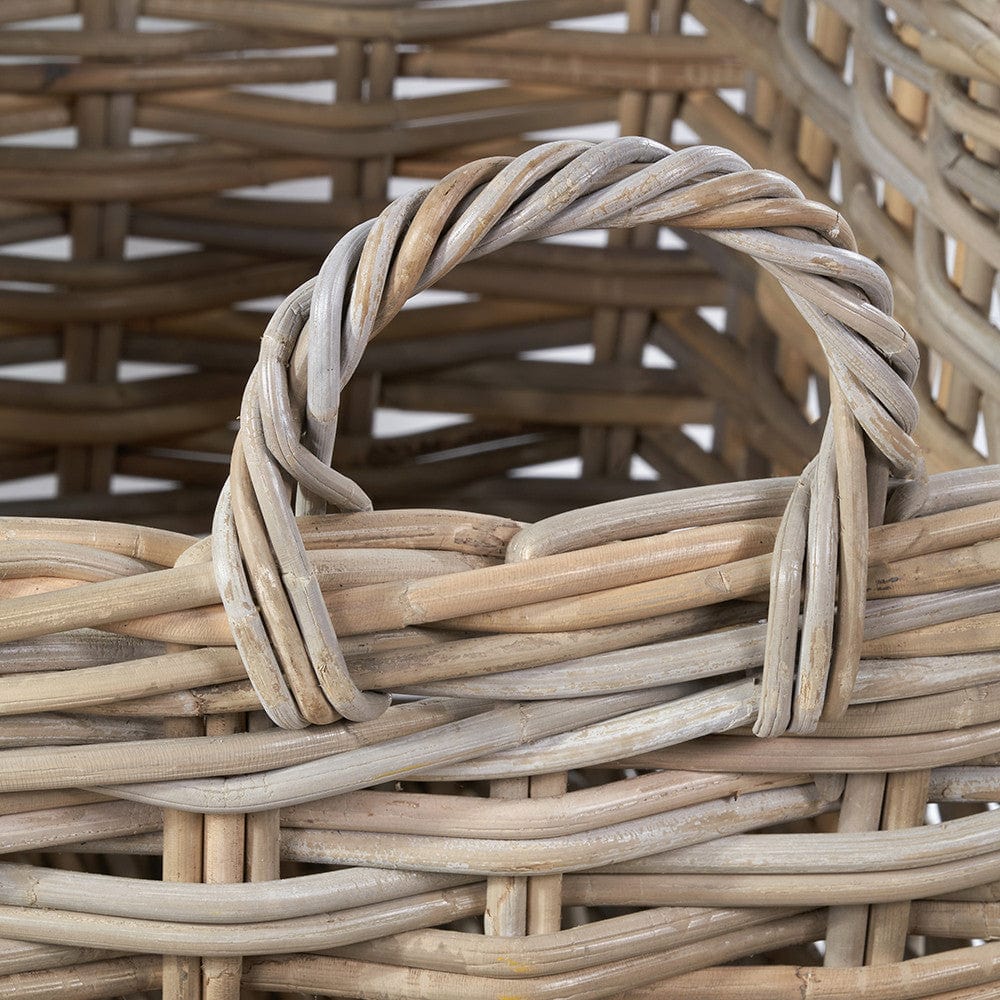 Tobs S/2 Rectangular Grey Kubu Storage Baskets.