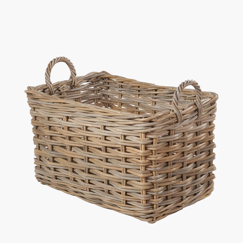 Tobs S/2 Rectangular Grey Kubu Storage Baskets.
