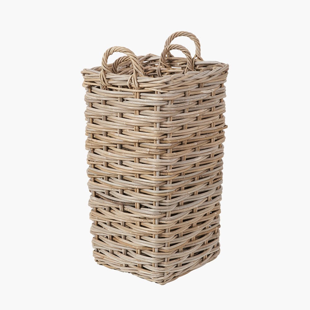 Tobs S/2 Square Grey Kubu Umbrella Baskets.