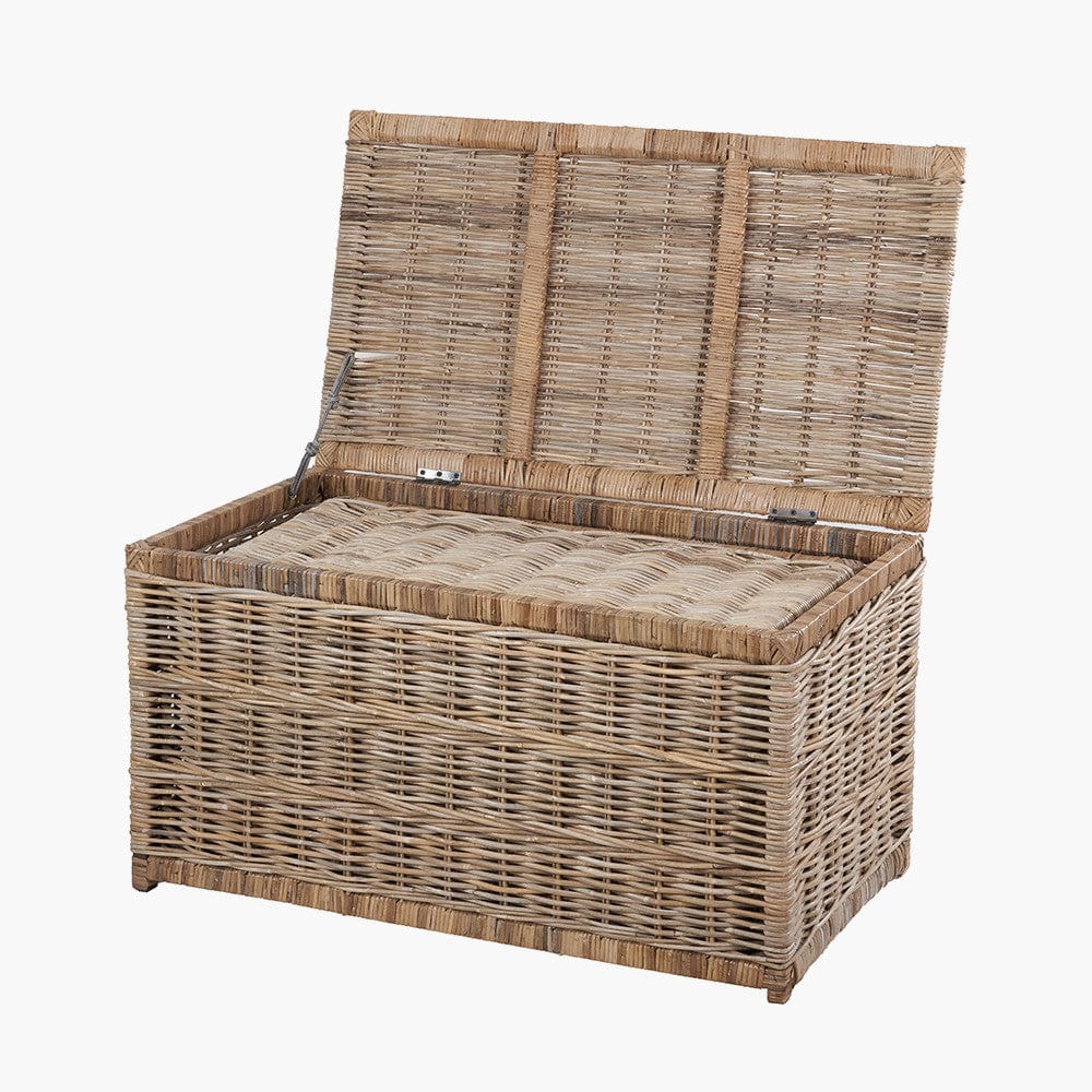 Tobs S/3 Grey Kubu Rattan Basket Chests.