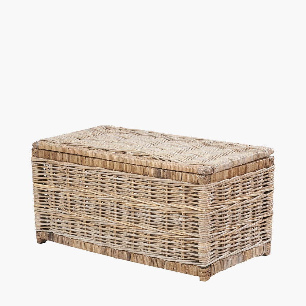 Tobs S/3 Grey Kubu Rattan Basket Chests.