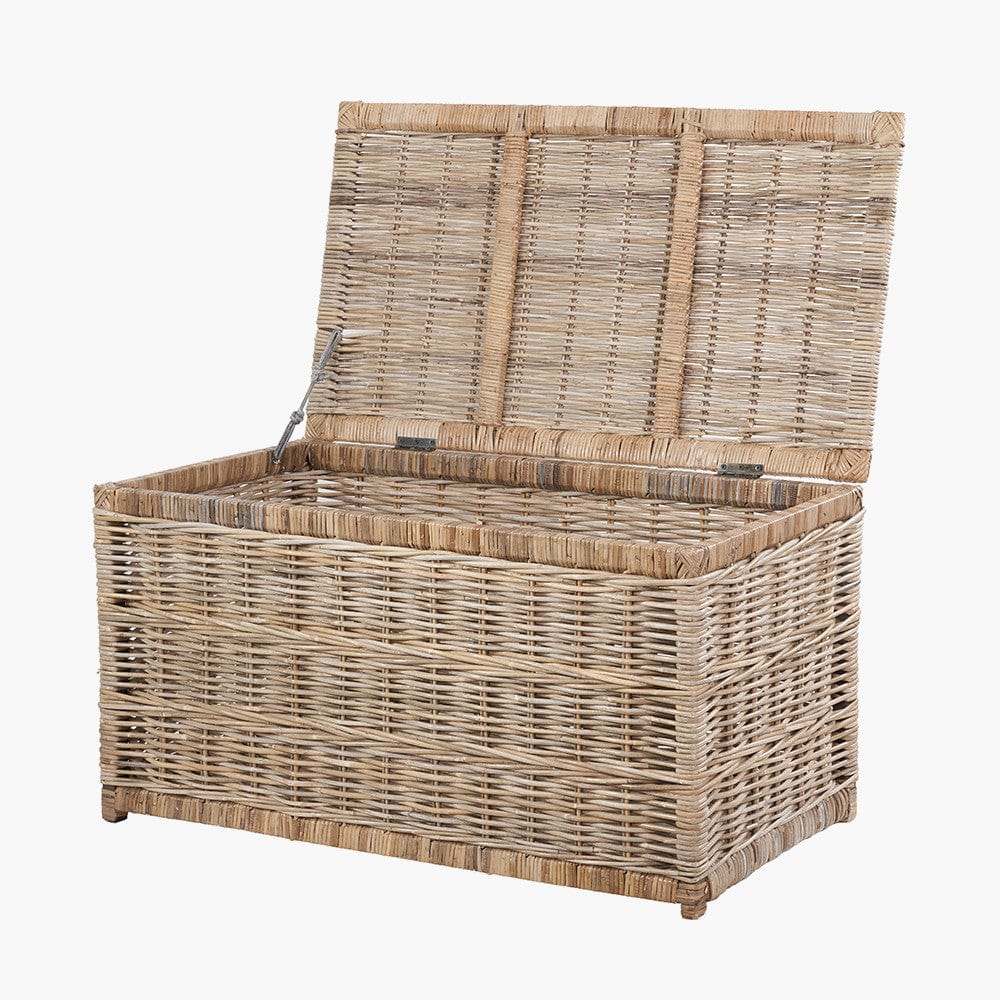 Tobs S/3 Grey Kubu Rattan Basket Chests.