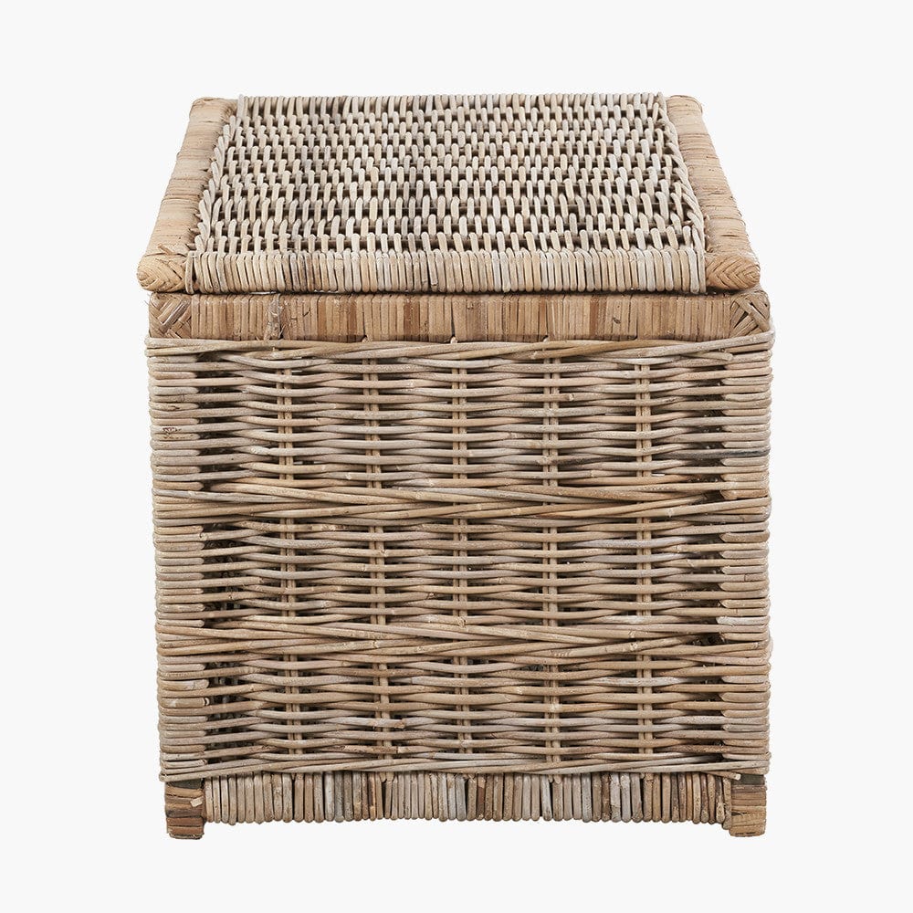 Tobs S/3 Grey Kubu Rattan Basket Chests.