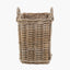 Pacific Lifestyle Accessories Tobs S/4 Grey Kubu Rattan Square Log Baskets House of Isabella UK