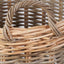 Tobs S/5 Grey and White Kubu Rattan Round Storage Baskets.