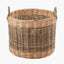 Tobs S/5 Grey and White Kubu Rattan Round Storage Baskets.