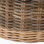 Tobs S/5 Grey and White Kubu Rattan Round Storage Baskets.