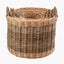 Tobs S/5 Grey and White Kubu Rattan Round Storage Baskets.
