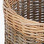 Tobs S/5 Grey and White Kubu Rattan Round Storage Baskets.