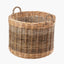 Tobs S/5 Grey and White Kubu Rattan Round Storage Baskets.