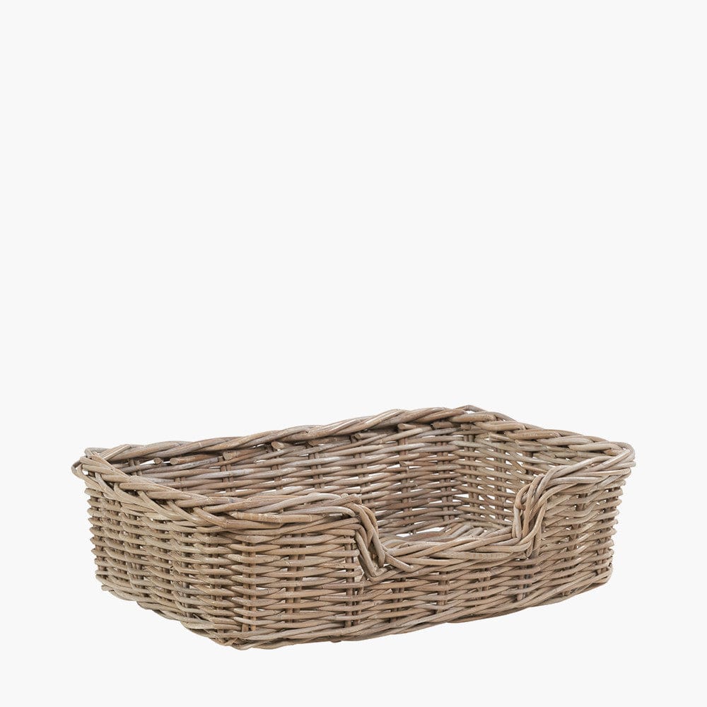 Tobs S/5 Grey Kubu Rattan Basket Dog Beds.