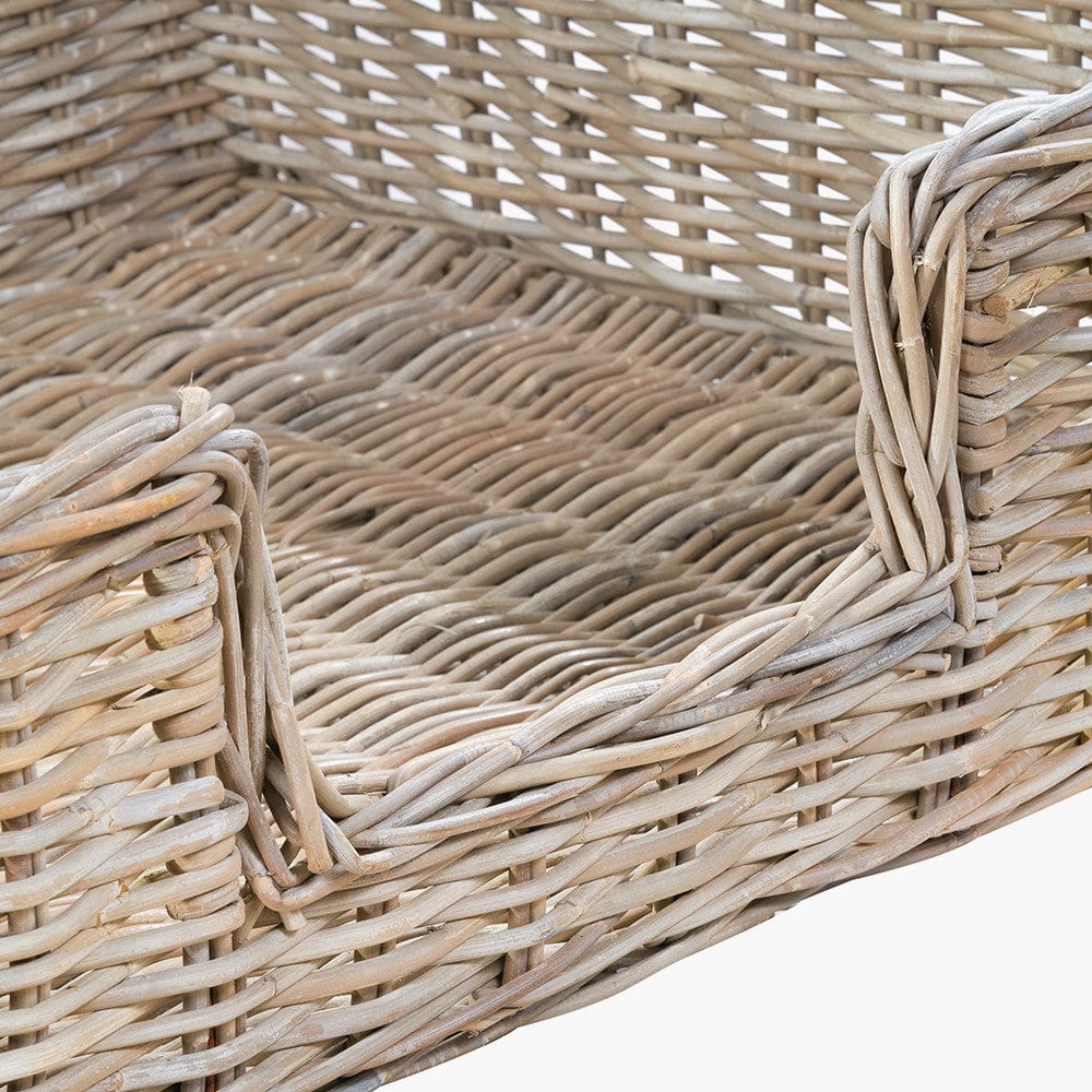 Tobs S/5 Grey Kubu Rattan Basket Dog Beds.