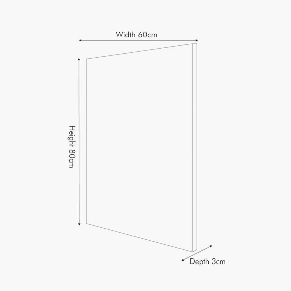 White Marble Canvas With Gold Geo Pattern.