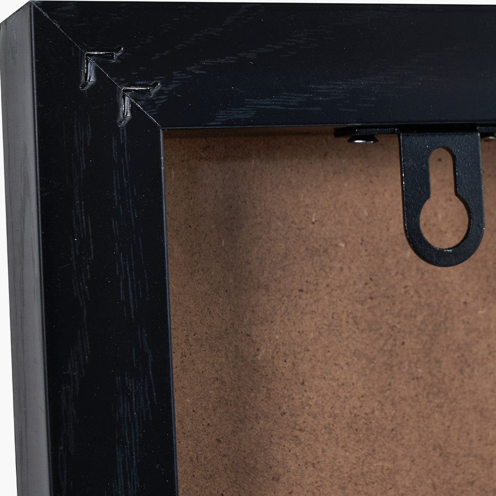 White Marble Canvas With Gold Geo Pattern.