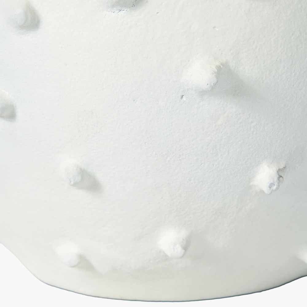 Pacific Lifestyle Accessories White Metal Vase with Bobbles House of Isabella UK