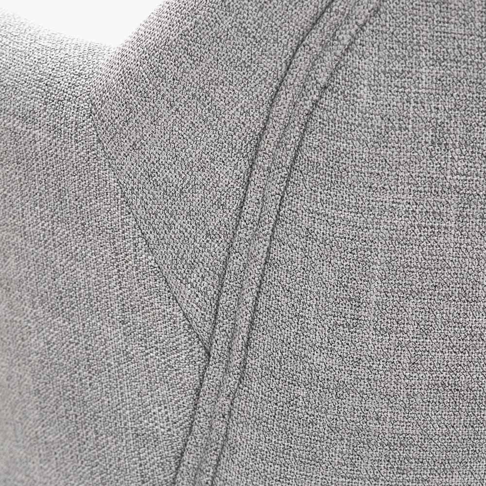 Alba Grey Linen Mix and Black Metal Carver Dining Chair.