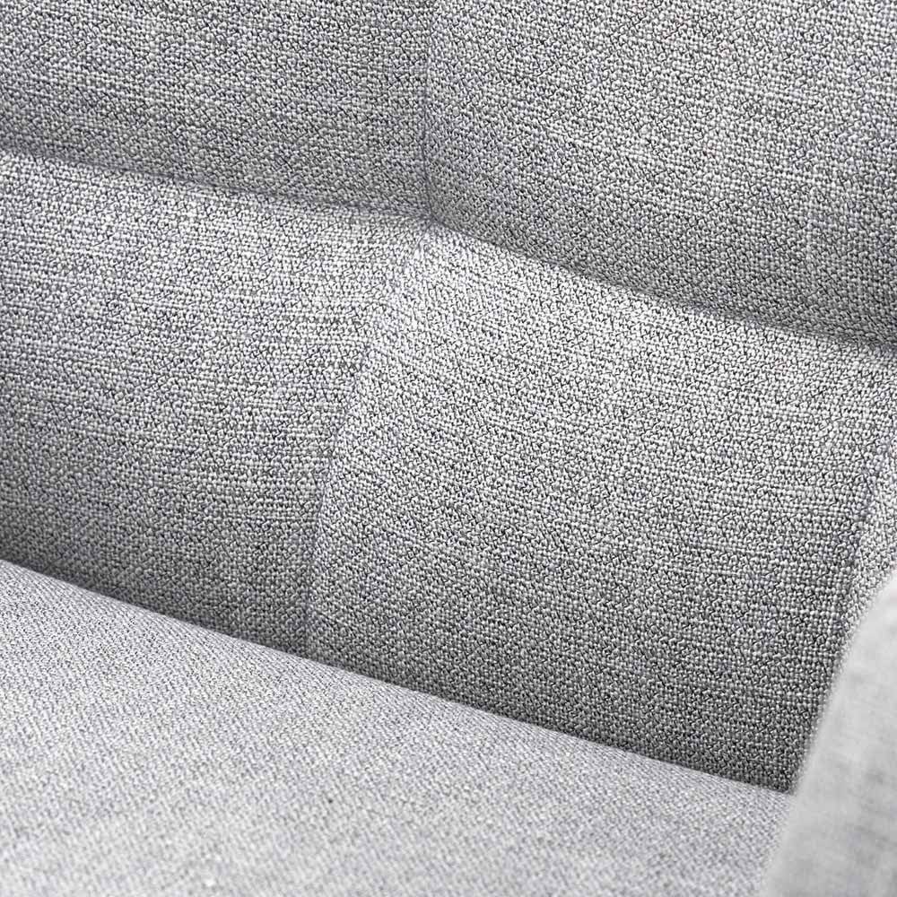 Alba Grey Linen Mix and Black Metal Carver Dining Chair.