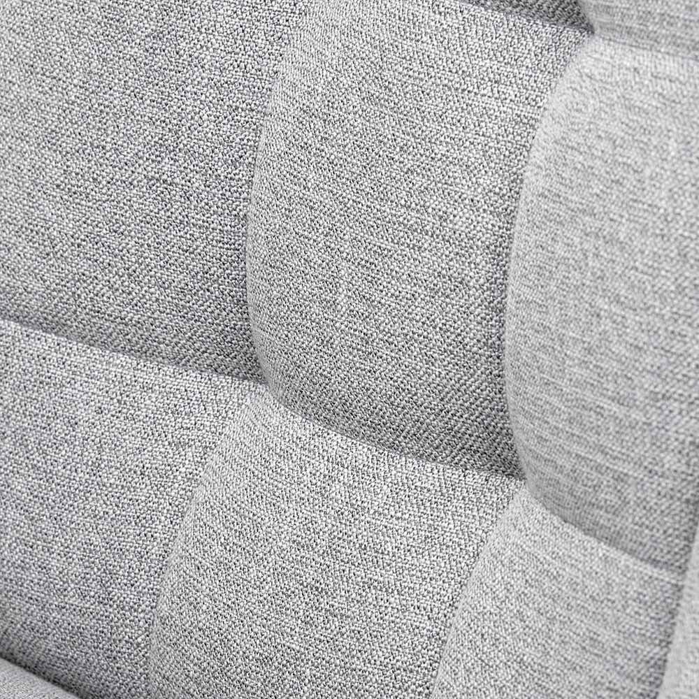 Alba Grey Linen Mix and Black Metal Dining Chair.