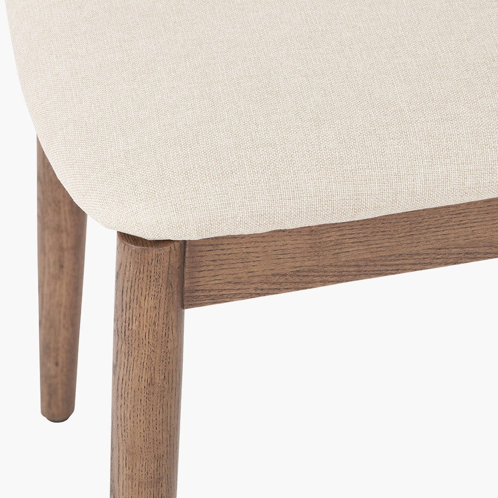 Elias Dark Ash Wood Retro Dining Table and 6 Chairs.