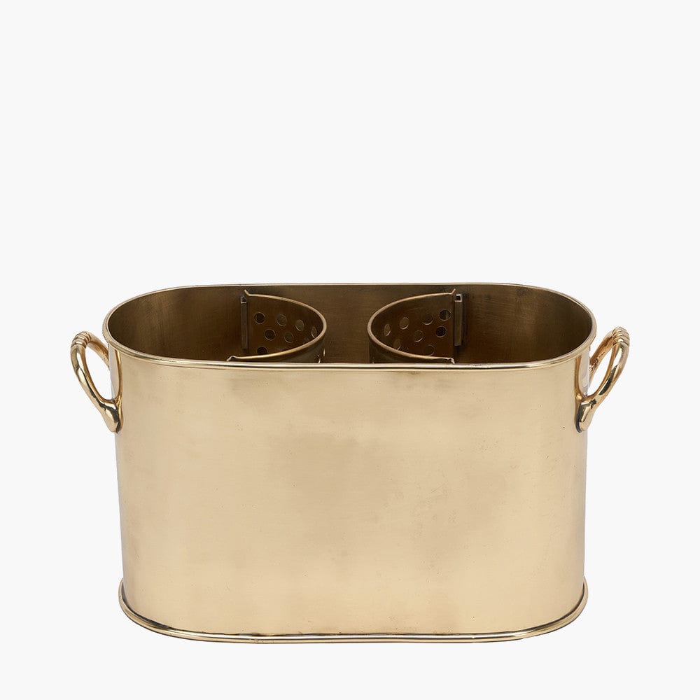 Gold 2 Bottle Wine Holder.