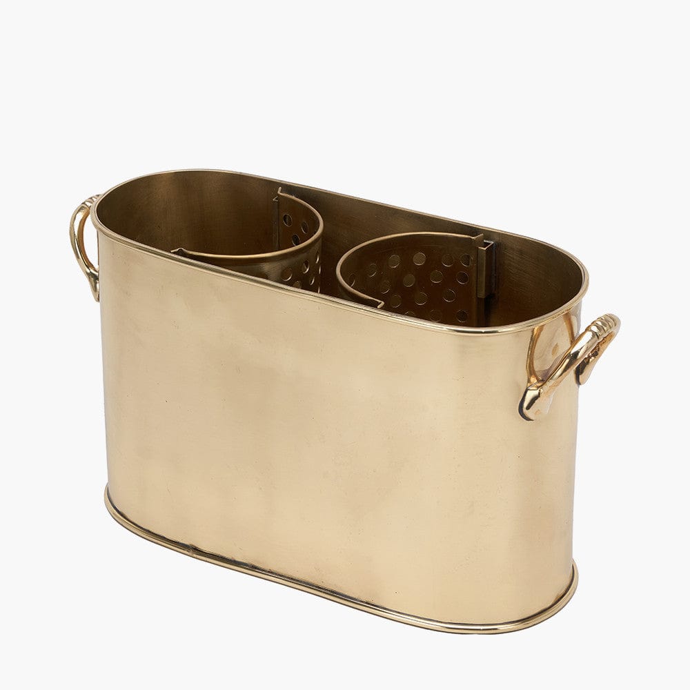 Gold 2 Bottle Wine Holder.