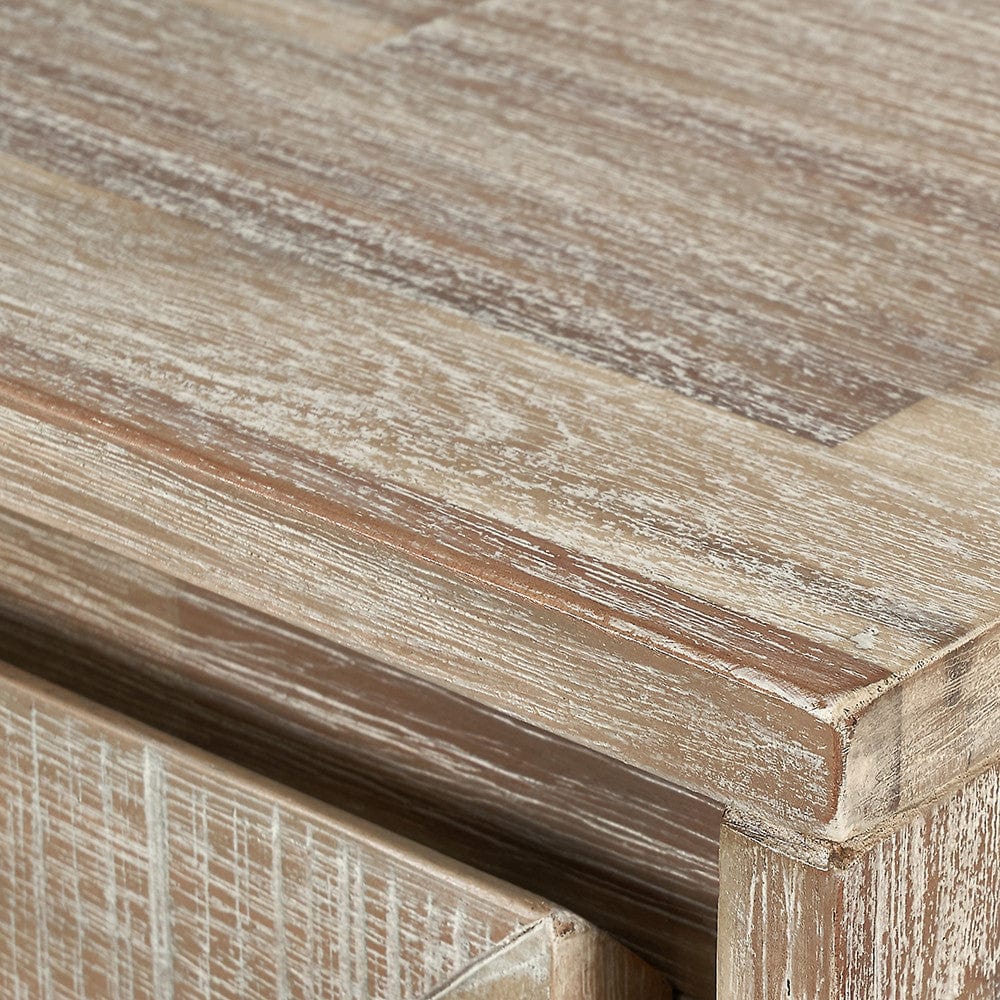 Marca Acacia Wood 2 Door Bar Cabinet.