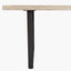 Marca Sand Wash Acacia Wood and Black Metal 8 Seater Dining Table.
