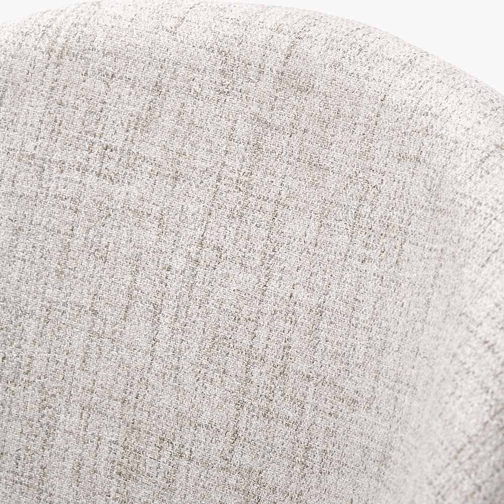 Turi Pebble Linen Mix and Black Metal Dining Chair.