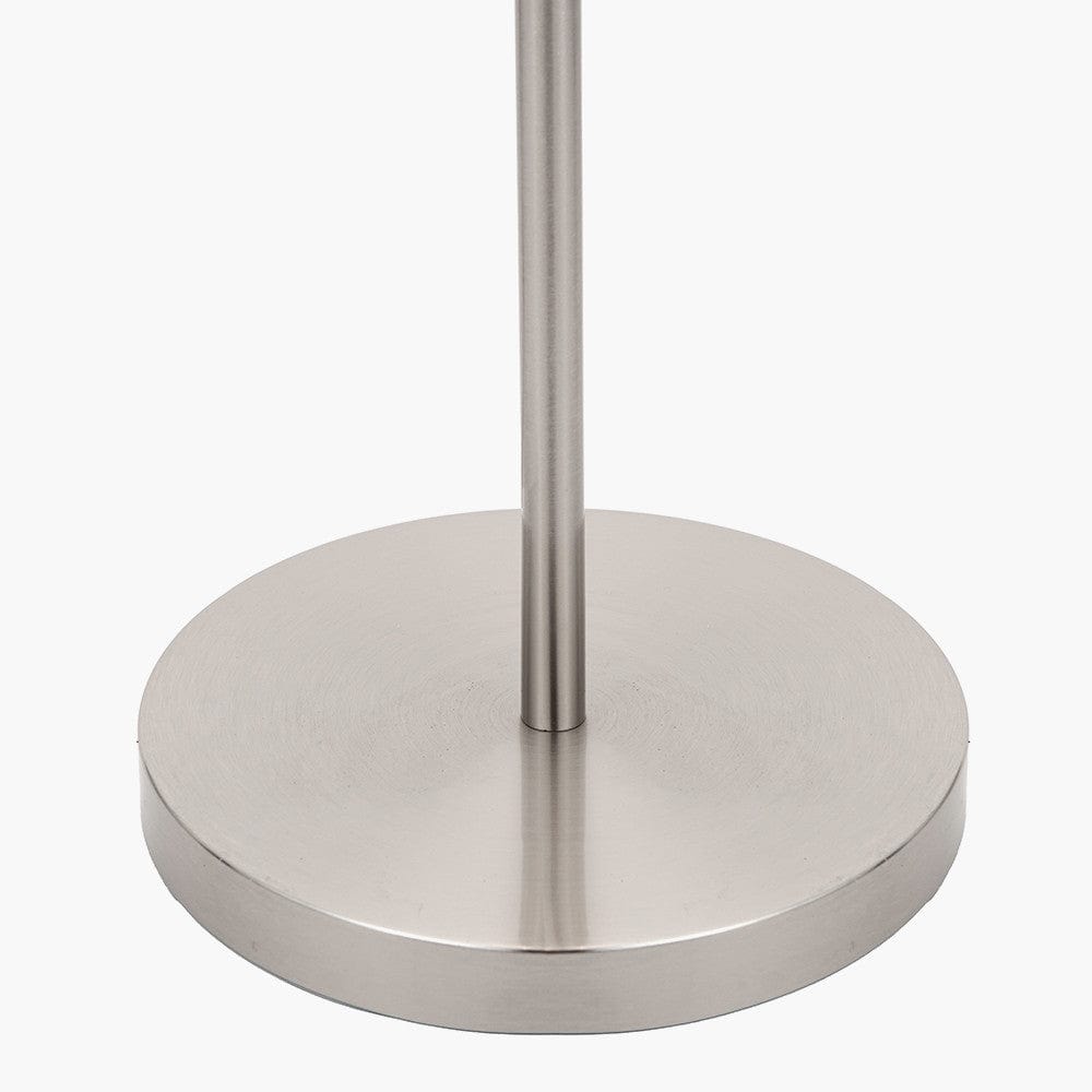 Aaron Brushed Chrome Metal Task Floor Lamp.