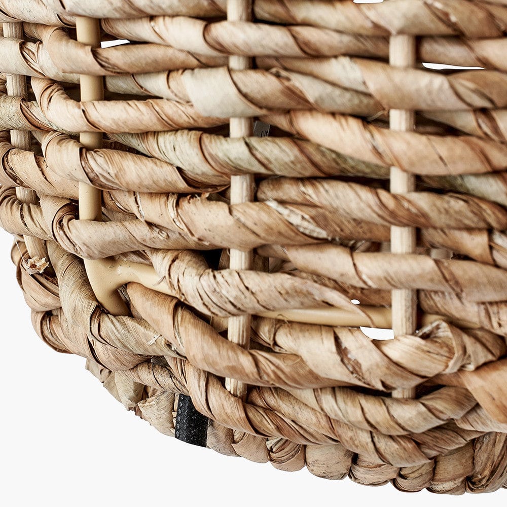 Acer Natural Woven Tall Table Lamp.